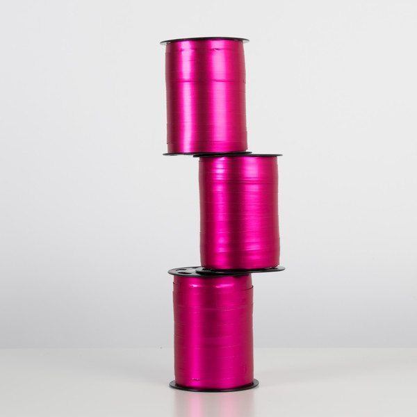 Presentband Matt Metallic - Cerise 3-pack