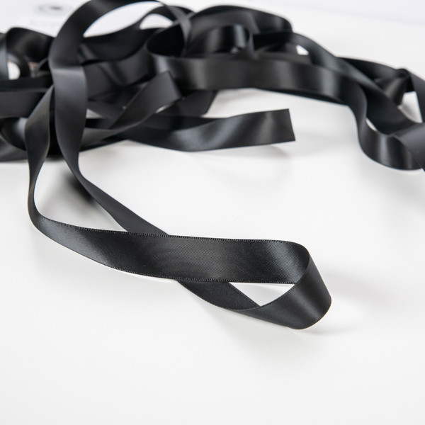 Satinband - Svart 19mm