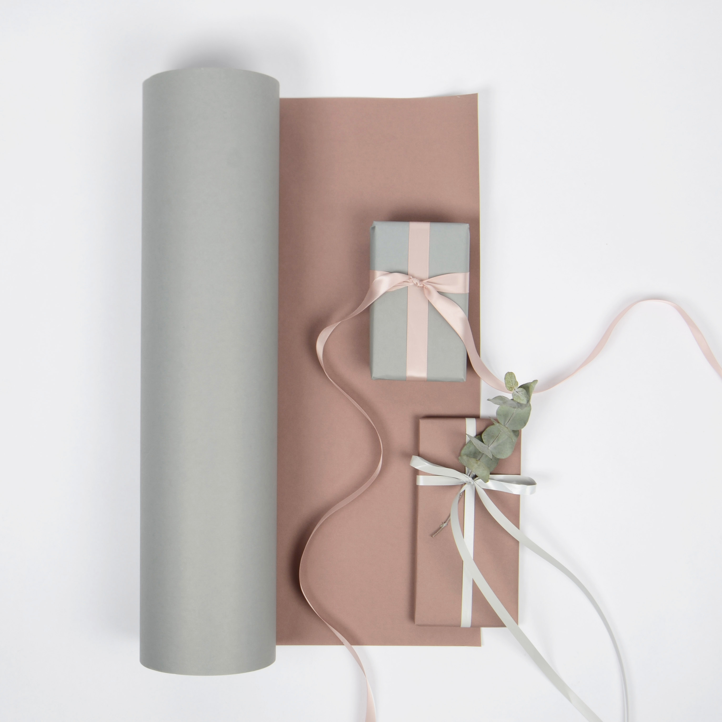 Presentpapper - Grå / Dusty Pink - Bild 1
