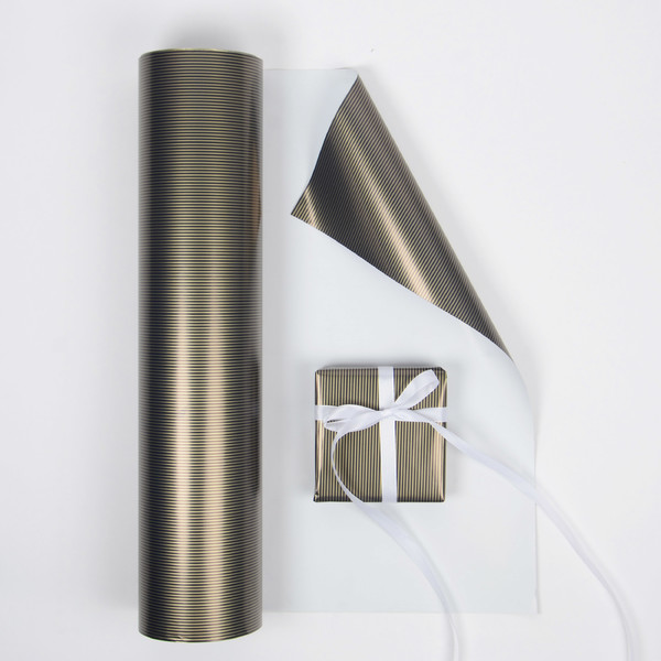 Presentpapper - Guld / Marin 57cm