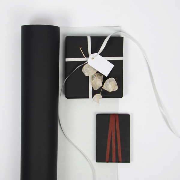 Presentpapper - Svart matt exklusivt 57 cm