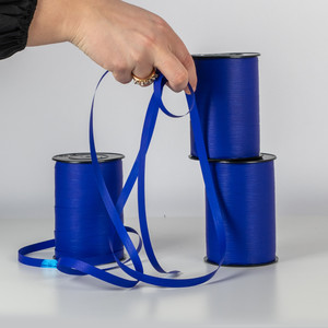 Presentband Matt Metallic - Blå 3-pack - Bild 2