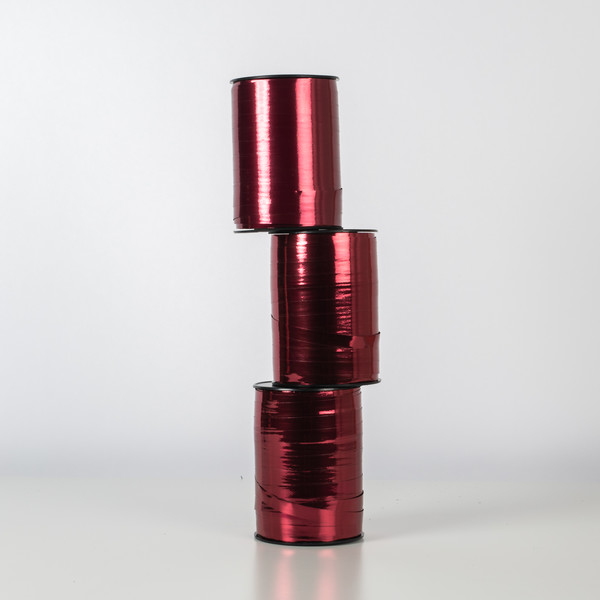 Presentband Metallic - Bordeaux 3-pack