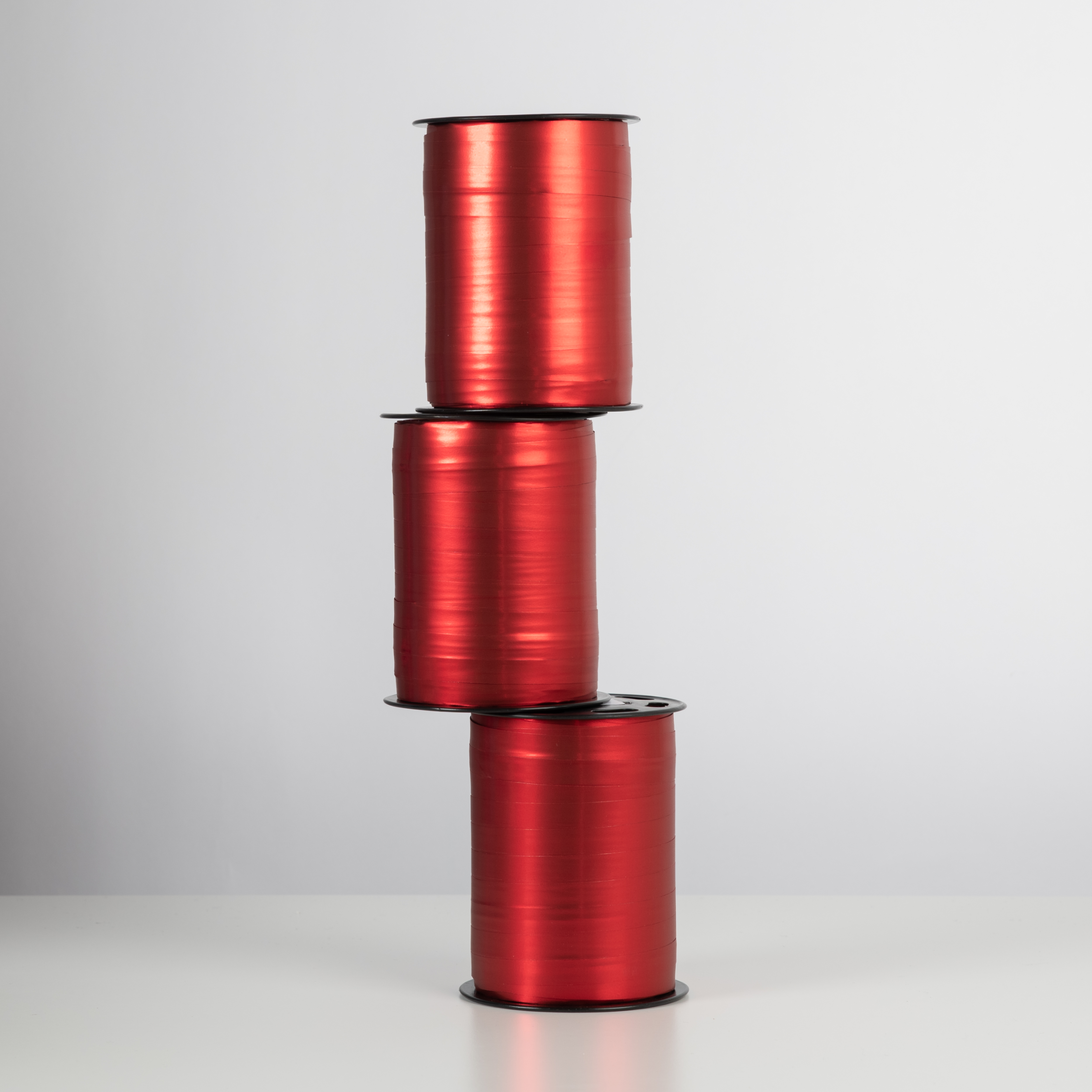 Presentband Matt Metallic - Röd 3-pack