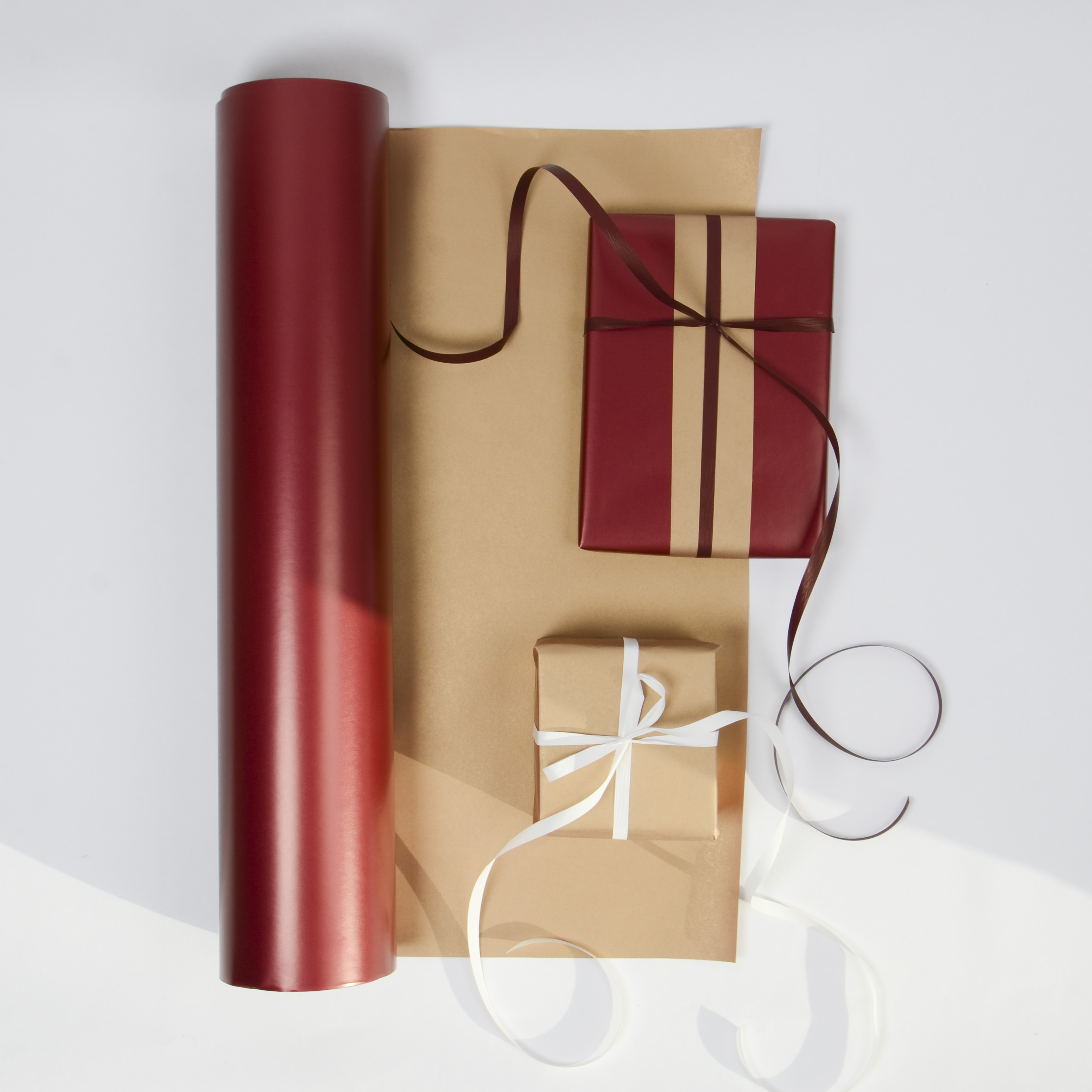 Presentpapper - Bordeaux / Guld - Bild 1