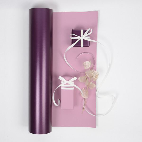 Presentpapper - Violett / Rosa