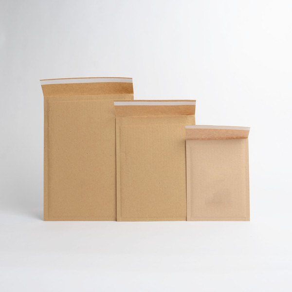 Vadderad papperspåse D/1 180x260mm