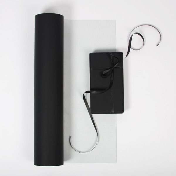 Presentpapper - Svart matt exklusivt 36cm