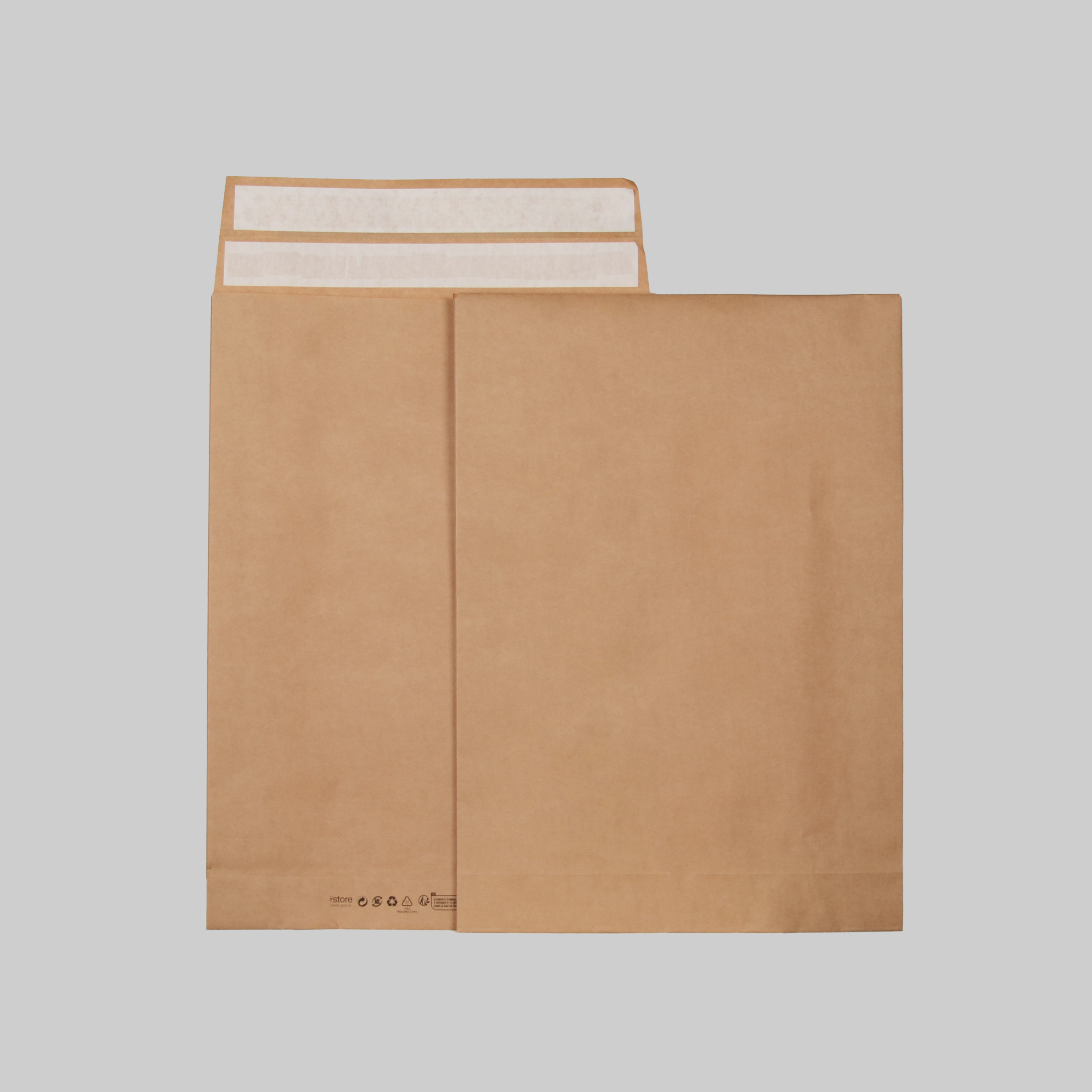 E-handelspåse Papper, V-botten T/R - Medium (400st/fp) - Bild 1