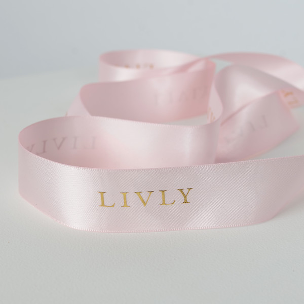 LIVLY - Sidenband rosa 25mm, 91m