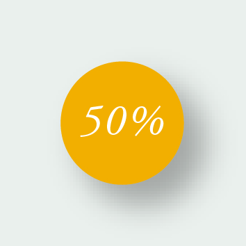 Norrgavel - Etikett Gul 50% (100st/rl)