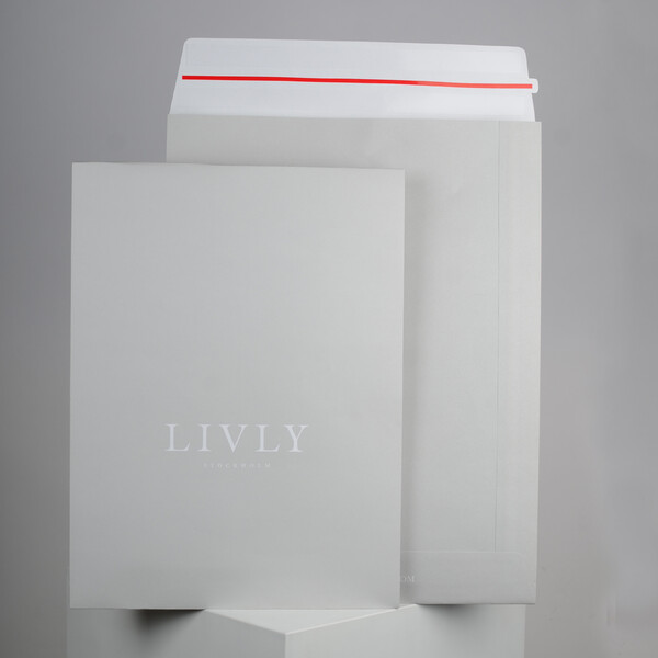LIVLY - E-handelspåse papper Large 350x40x450+75 mm