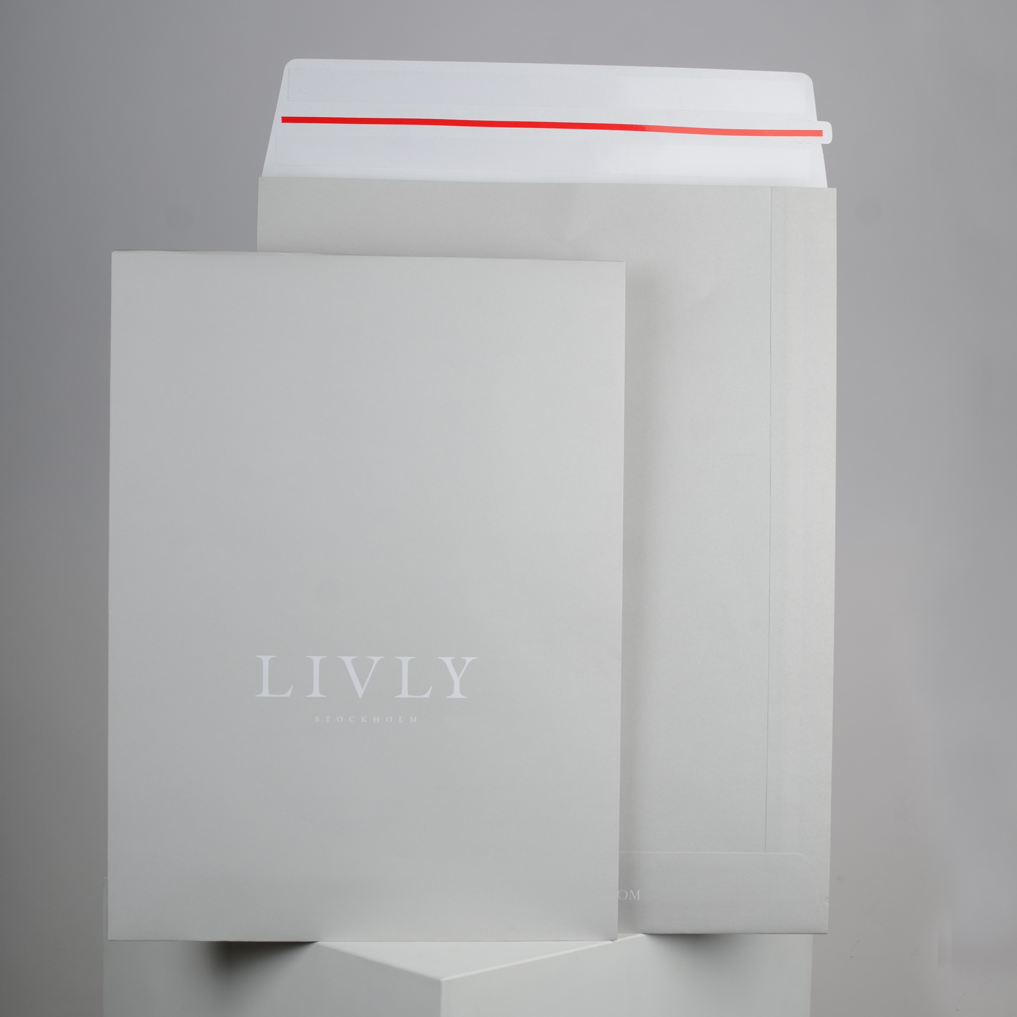 LIVLY - E-handelspåse papper Large 350x40x450+75 mm - Bild 1