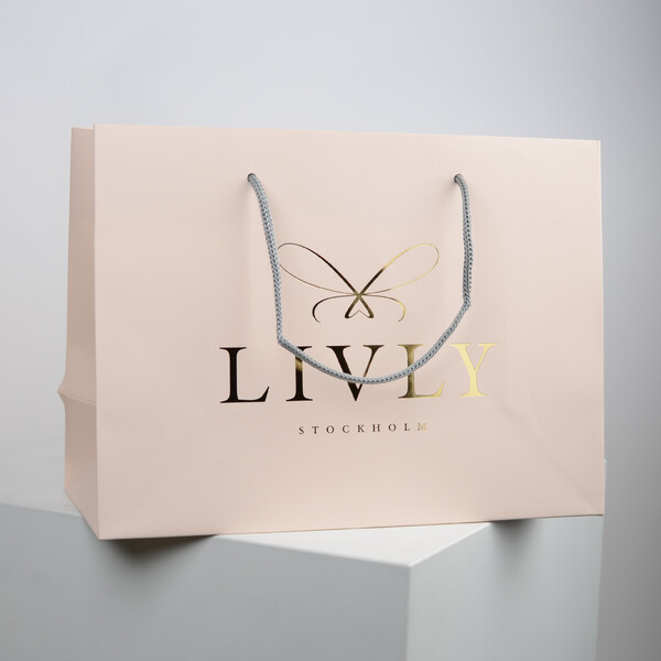 LIVLY - Exklusiv Papperspåse Rosa, Medium 200 st/fp